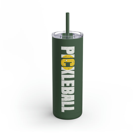 Pickleball 20oz Skinny Matte Tumbler