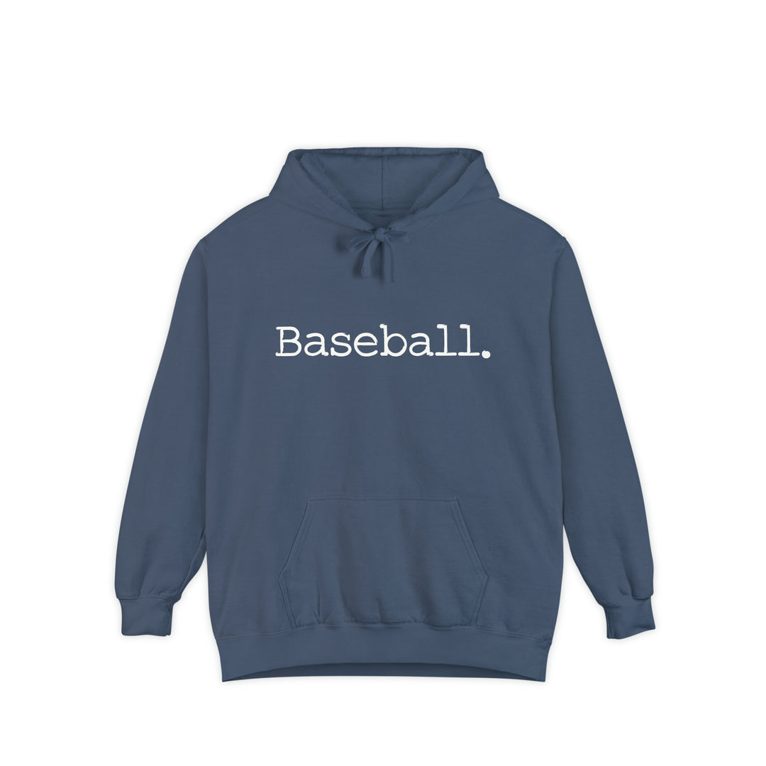 Typewriter Design Baseball Adult Unisex Premium Hooded Sweatshirt