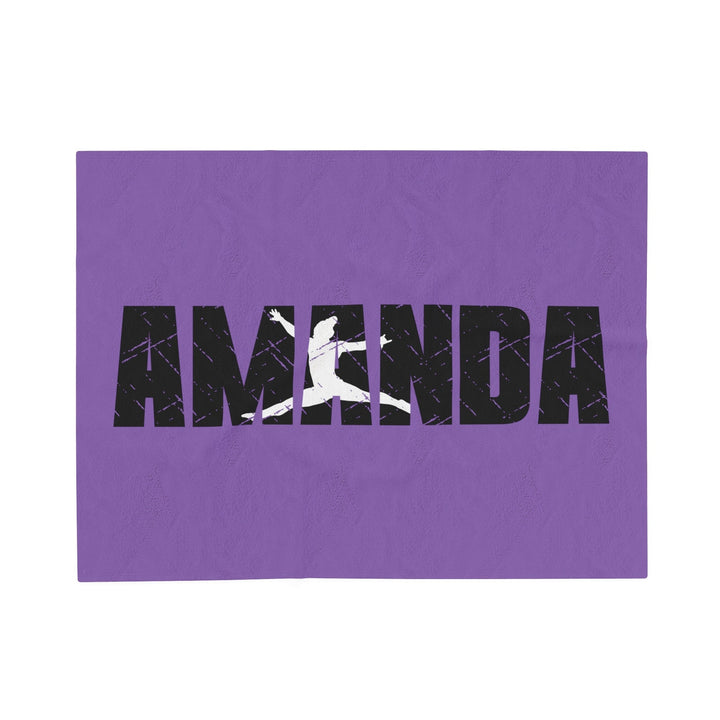 Gymnastics Plush Blanket w/Custom Name