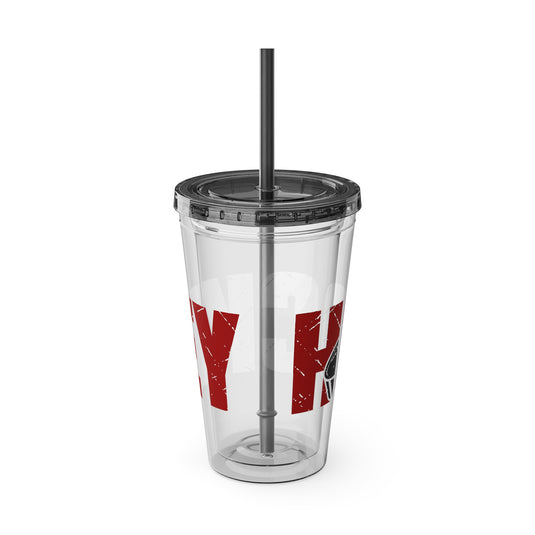 Hockey 16 oz Sunsplash Tumbler with Straw