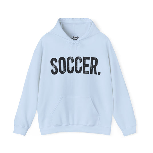 Rustic Design Soccer Adult Unisex Basic Hooded Sweatshirt