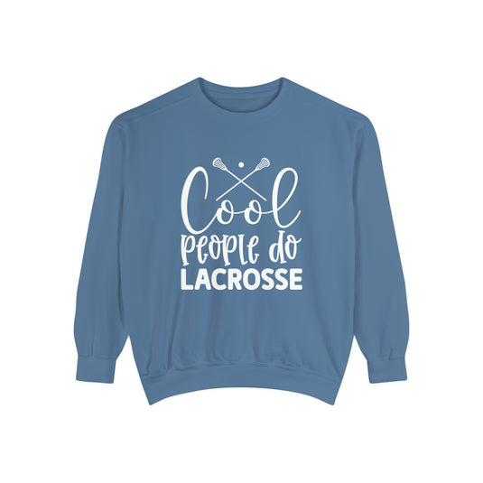 Cool People Do Lacrosse Adult Unisex Premium Crewneck Sweatshirt