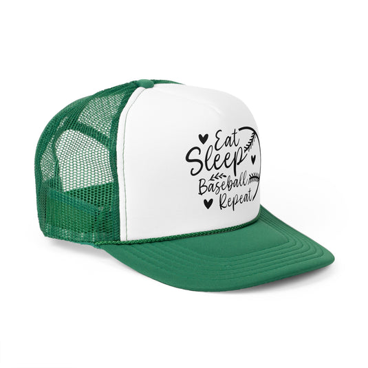 Eat Sleep Baseball Repeat Trucker Hat