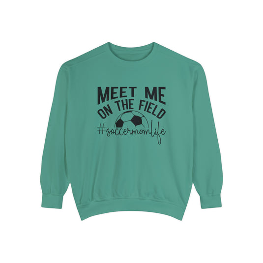 Meet Me on the Field Soccer Adult Unisex Premium Crewneck Sweatshirt