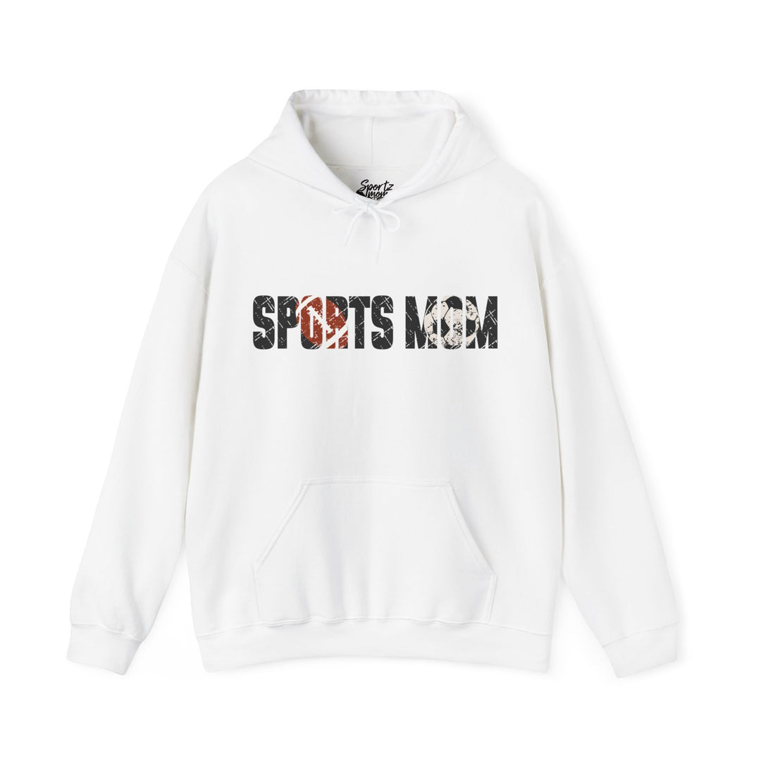 Sports Mom w/Football & Soccer Ball Adult Unisex Hooded Sweatshirt