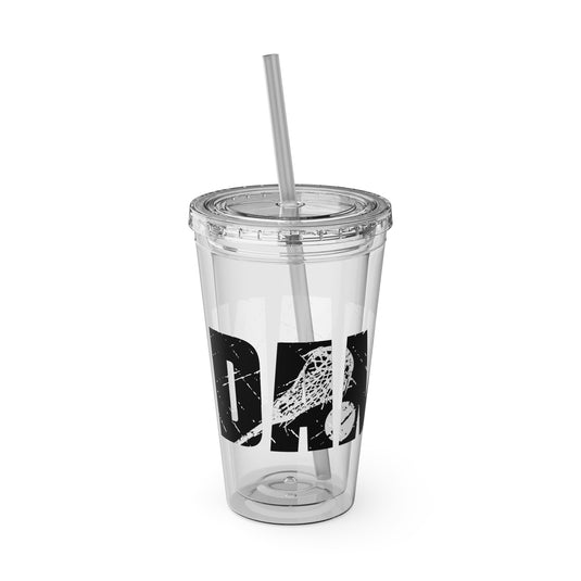 Lacrosse 16 oz Sunsplash Tumbler with Straw w/Custom Name