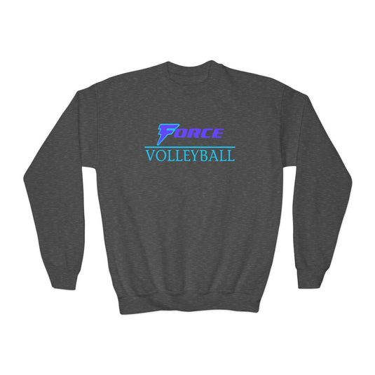 Force Volleyball Club Unisex Youth Basic Crewneck Sweatshirt