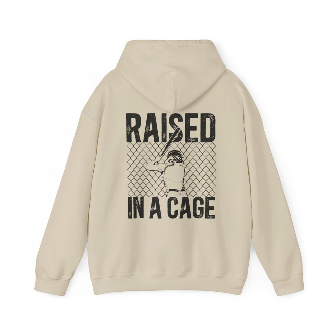 Raised in a Cage Softball Unisex Adult Hooded Sweatshirt