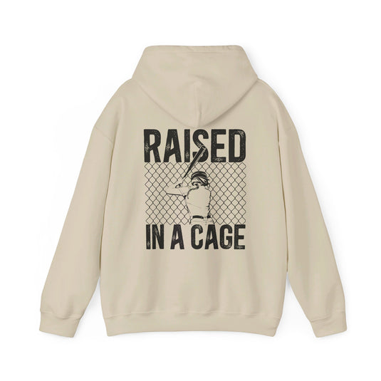 Raised in a Cage Softball Unisex Adult Hooded Sweatshirt