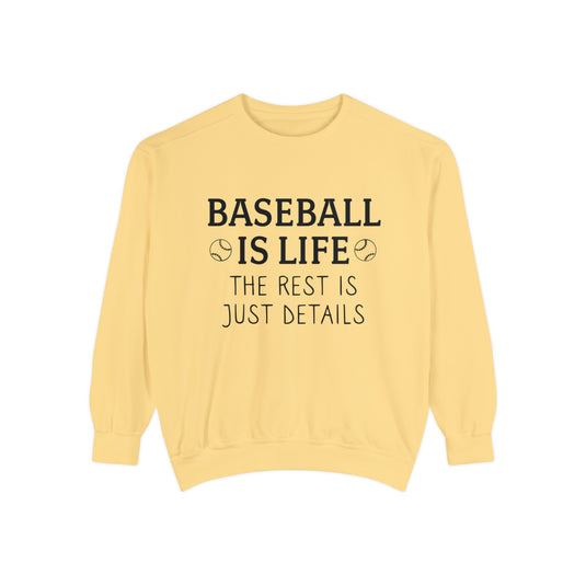 Baseball is Life Adult Unisex Premium Crewneck Sweatshirt