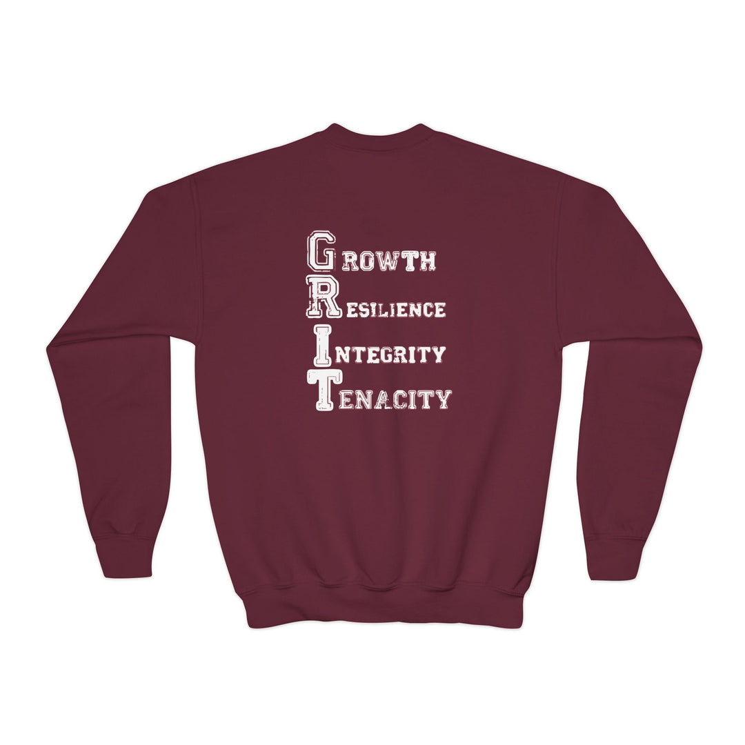 Southern Grit Unisex Youth Crewneck Sweatshirt w/Both Logos