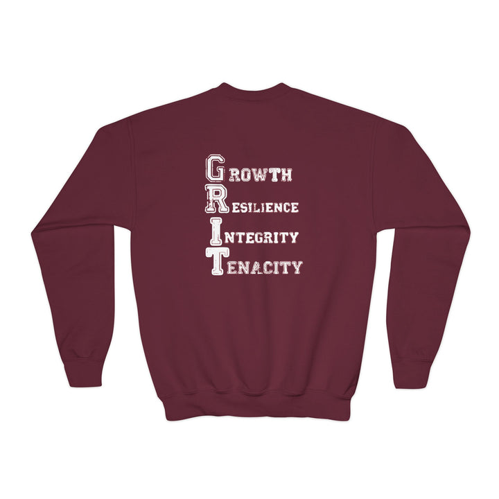 Southern Grit Unisex Youth Crewneck Sweatshirt w/Both Logos