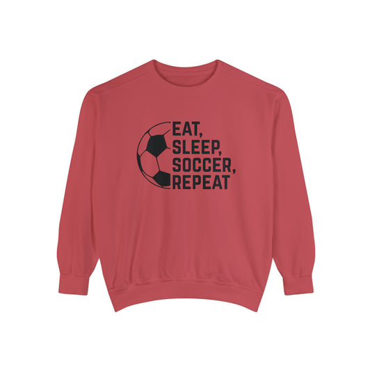 Eat Sleep Soccer Repeat Adult Unisex Premium Crewneck Sweatshirt