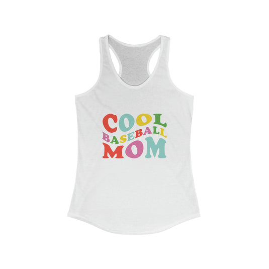 Cool Baseball Mom Women's Racerback Tank