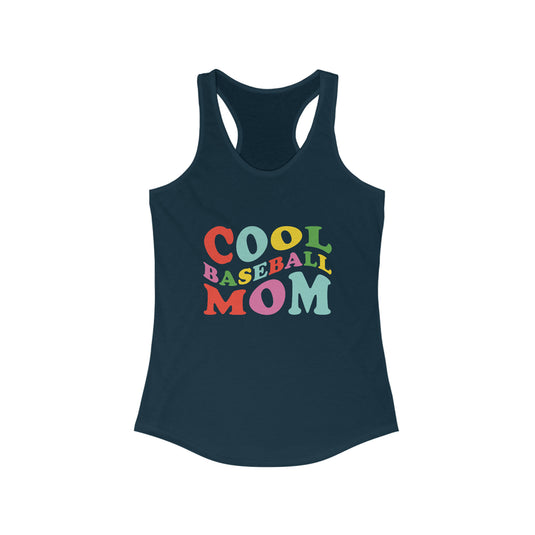 Cool Baseball Mom Women's Racerback Tank