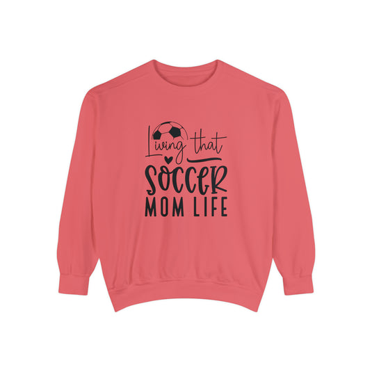 Living That Soccer Mom Life Adult Unisex Premium Crewneck Sweatshirt