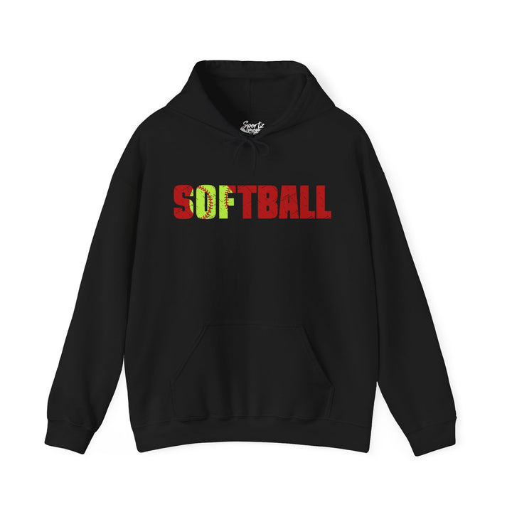 Softball Adult Unisex Hooded Sweatshirt