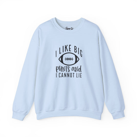 I Like Big Punts Football Adult Unisex Basic Crewneck Sweatshirt