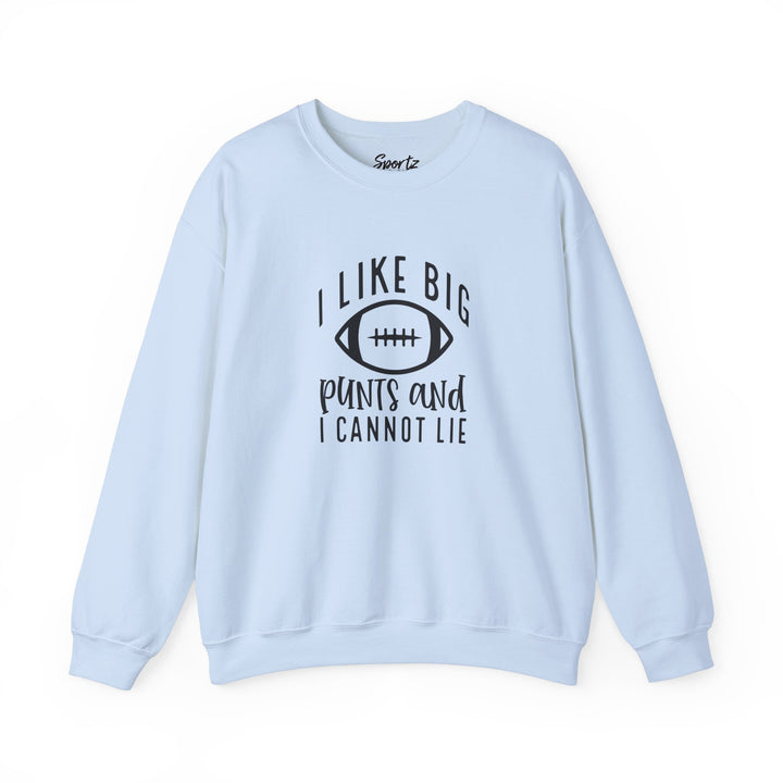 I Like Big Punts Football Adult Unisex Crewneck Sweatshirt