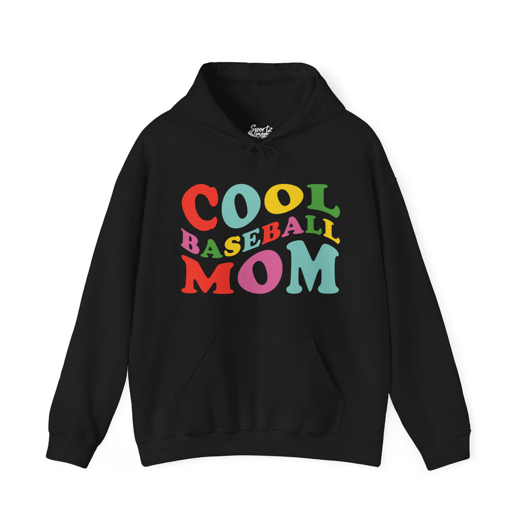 Cool Baseball Mom Adult Unisex Hooded Sweatshirt