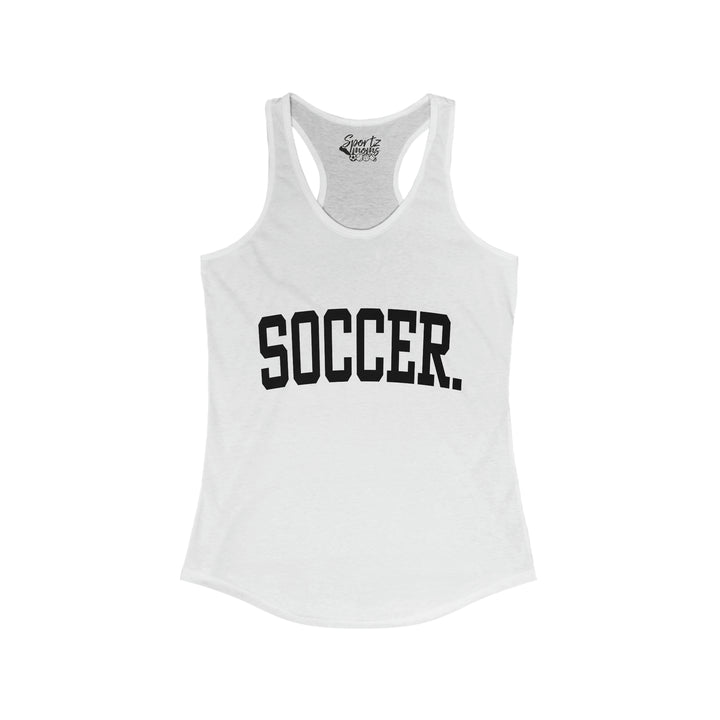 Tall Design Soccer Adult Women's Racerback Tank
