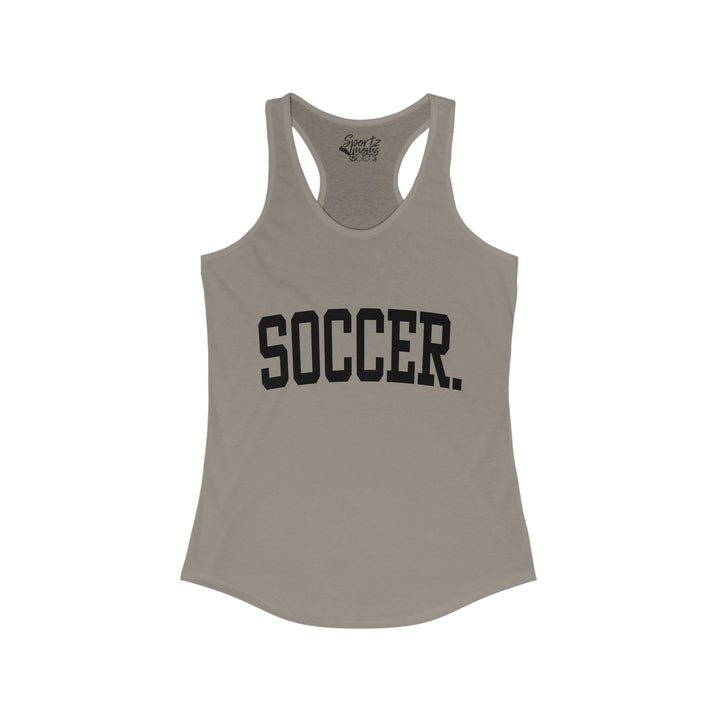 Tall Design Soccer Adult Women's Racerback Tank