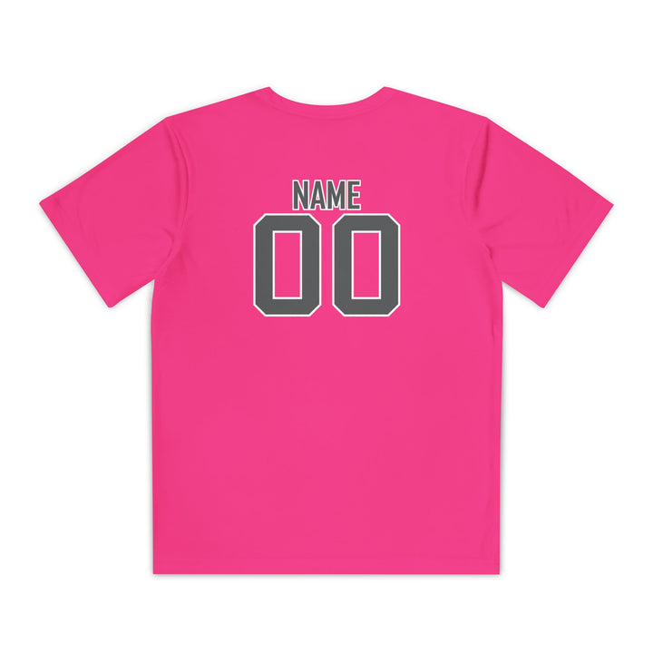 Edgewood Premier FC Unisex Youth Short Sleeve Moisture Wicking T-Shirt - Breast Cancer Awareness