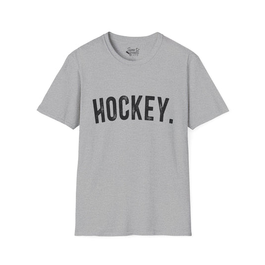 Rustic Design Hockey Adult Unisex Basic T-Shirt