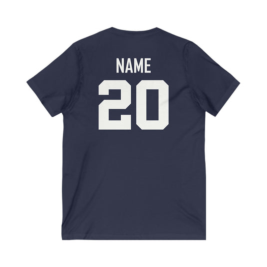 Palm Harbor Lady Canes Unisex Adult Women's V-Neck T-Shirt