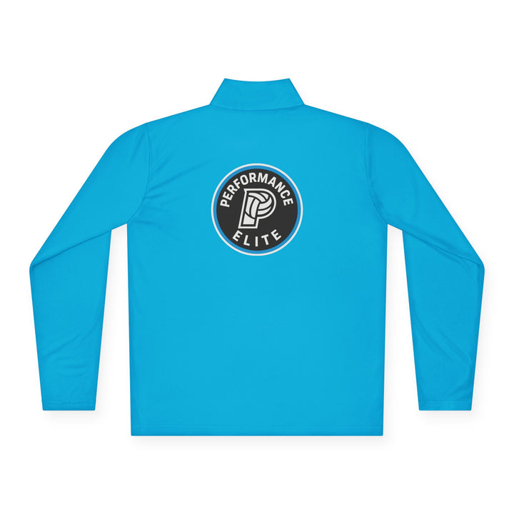 Performance Elite Unisex Adult Long Sleeve Quarter-Zip Pullover w/Front & Back Logo