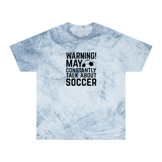 Warning Soccer Adult Unisex Colorblast T-Shirt