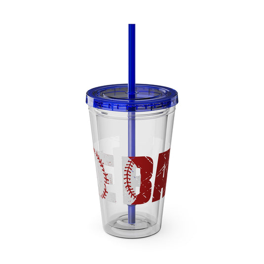 Tee Ball 16 oz Sunsplash Tumbler with Straw