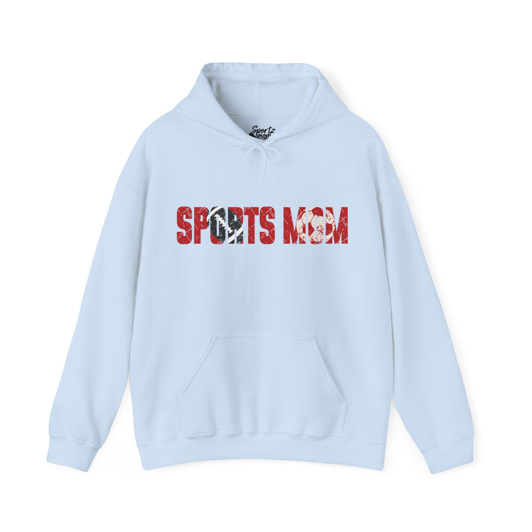 Sports Mom w/Football & Soccer Ball Adult Unisex Hooded Sweatshirt
