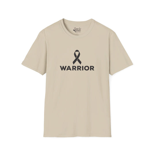 Cancer Ribbon Warrior Adult Unisex Basic T-Shirt