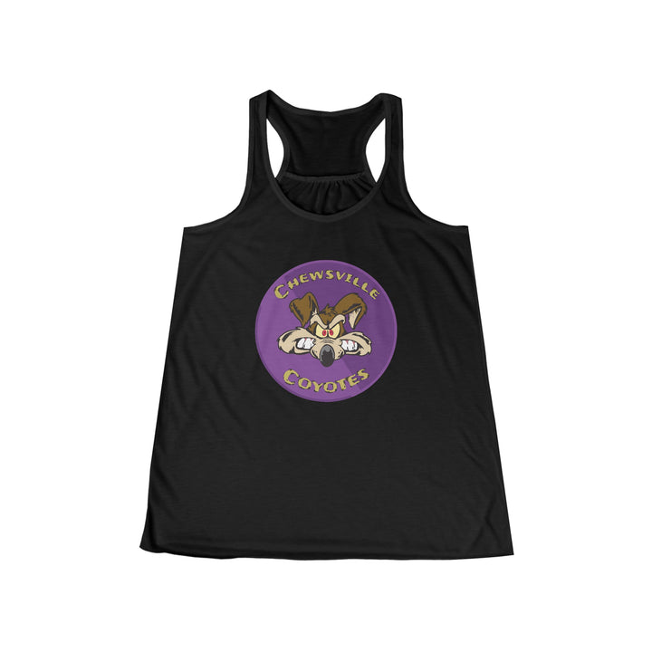 Chewsville Coyotes Women's Flowy Racerback Tank