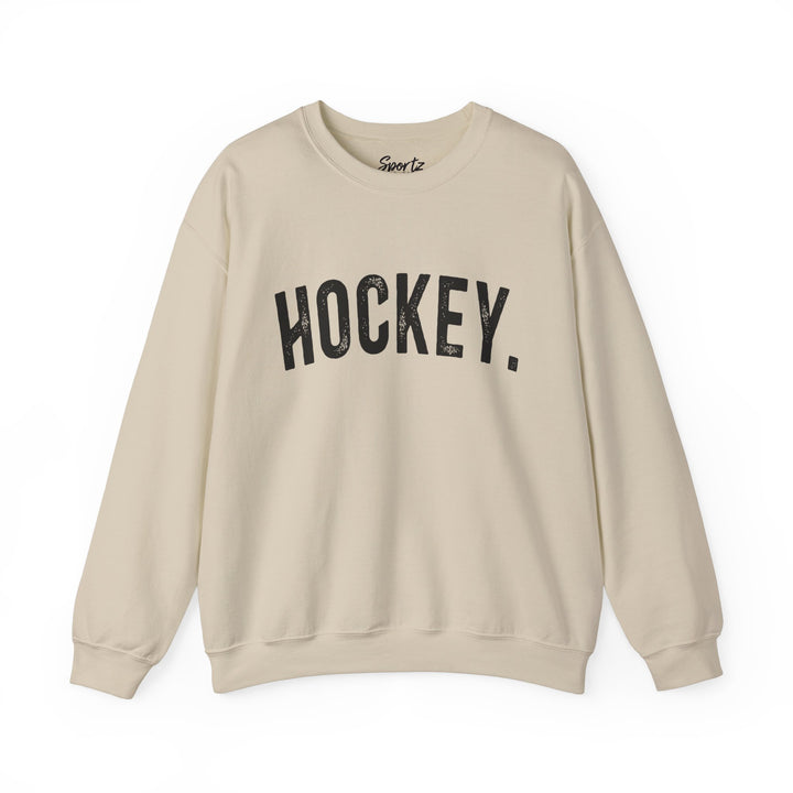 Rustic Design Hockey Adult Unisex Crewneck Sweatshirt