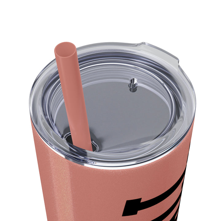 Tall Design Baseball 20oz Skinny Tumbler with Straw in Matte or Glossy