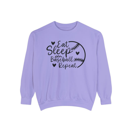 Eat Sleep Baseball Repeat Adult Unisex Premium Crewneck Sweatshirt