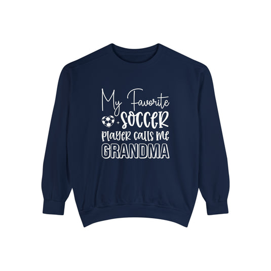 My Favorite Soccer Player (Grandma Version) Adult Unisex Premium Crewneck Sweatshirt