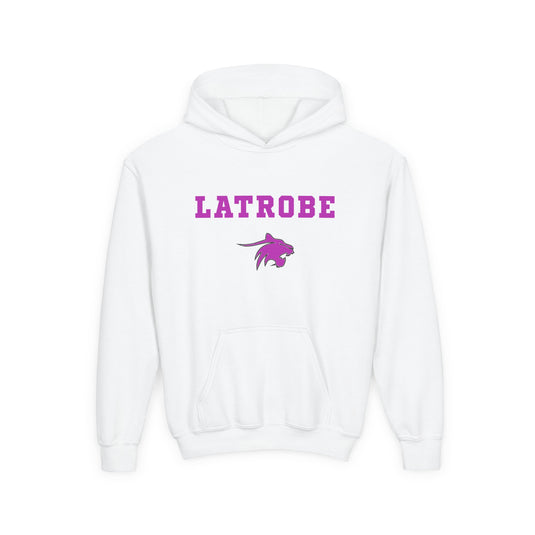 Latrobe Boys Soccer Unisex Youth Basic Hooded Sweatshirt - Cancer Design