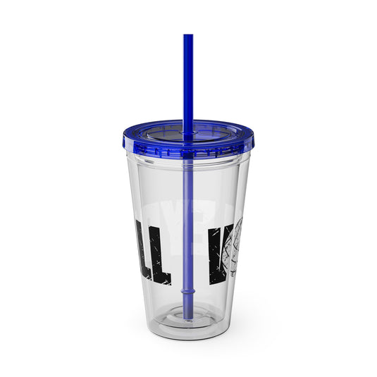 Volleyball 16 oz Sunsplash Tumbler with Straw