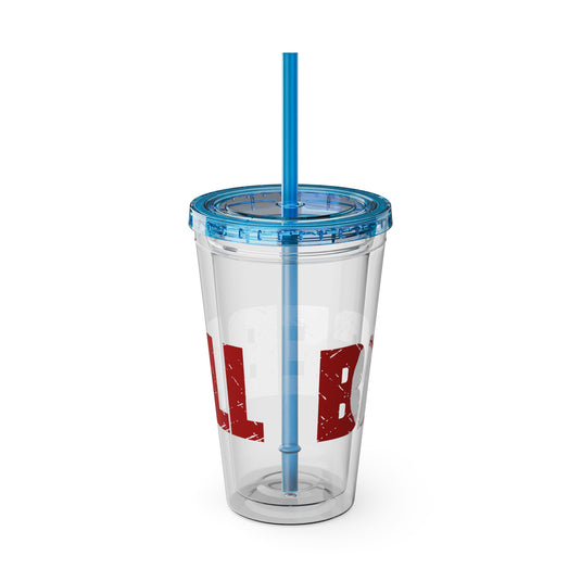 Baseball 16 oz Sunsplash Tumbler with Straw