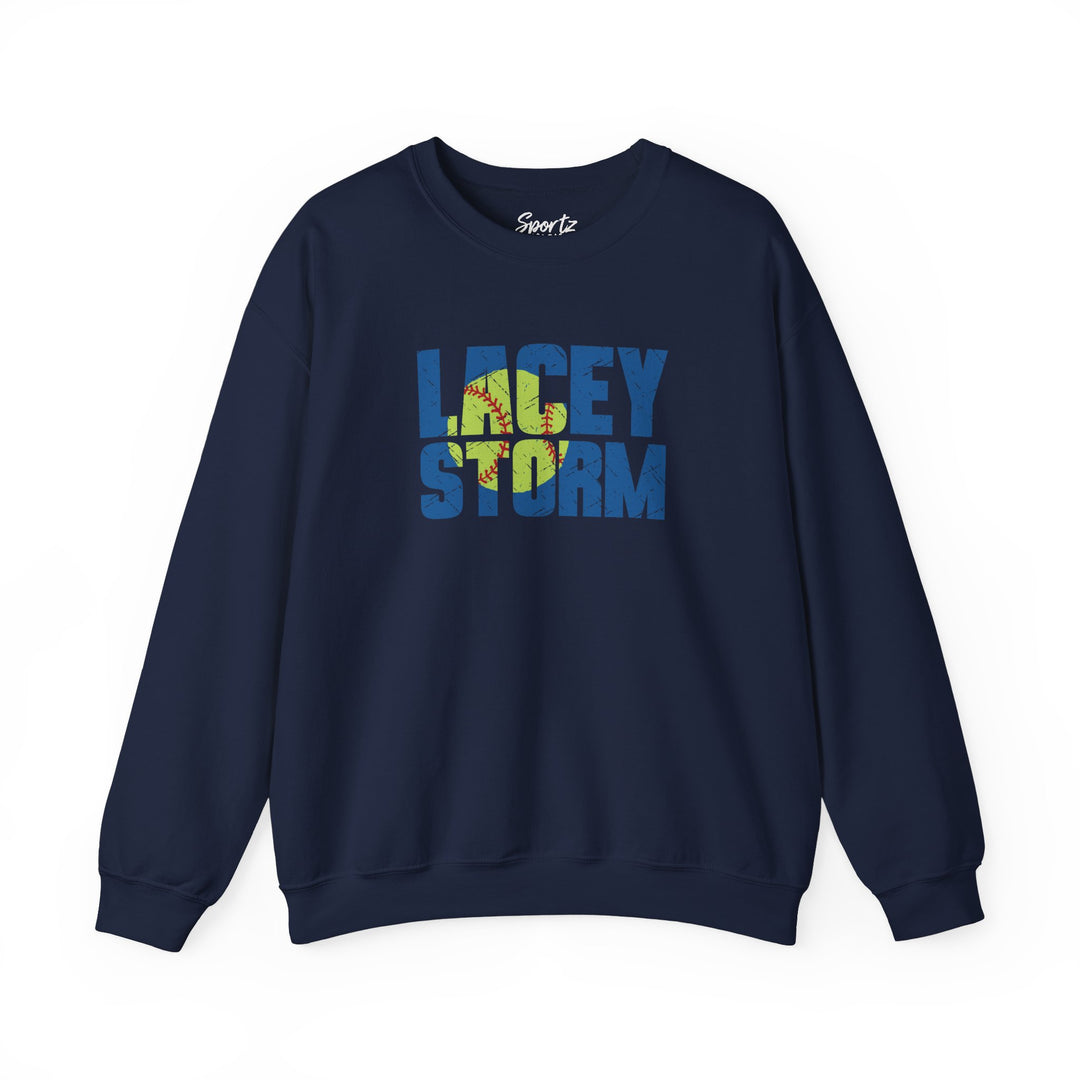 Lacey Storm Unisex Adult Crewneck Sweatshirt - Softball Design