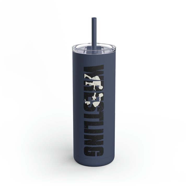 Wrestling 20oz Skinny Matte Tumbler