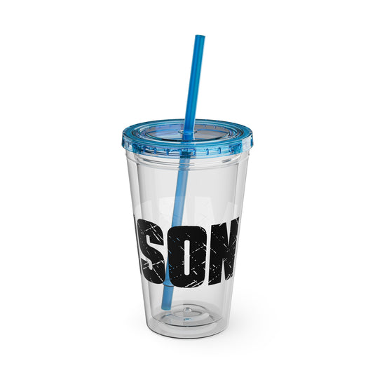 Dance 16 oz Sunsplash Tumbler with Straw w/Custom Name