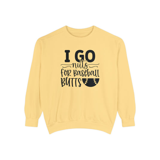 I Go Nuts Baseball Adult Unisex Premium Crewneck Sweatshirt