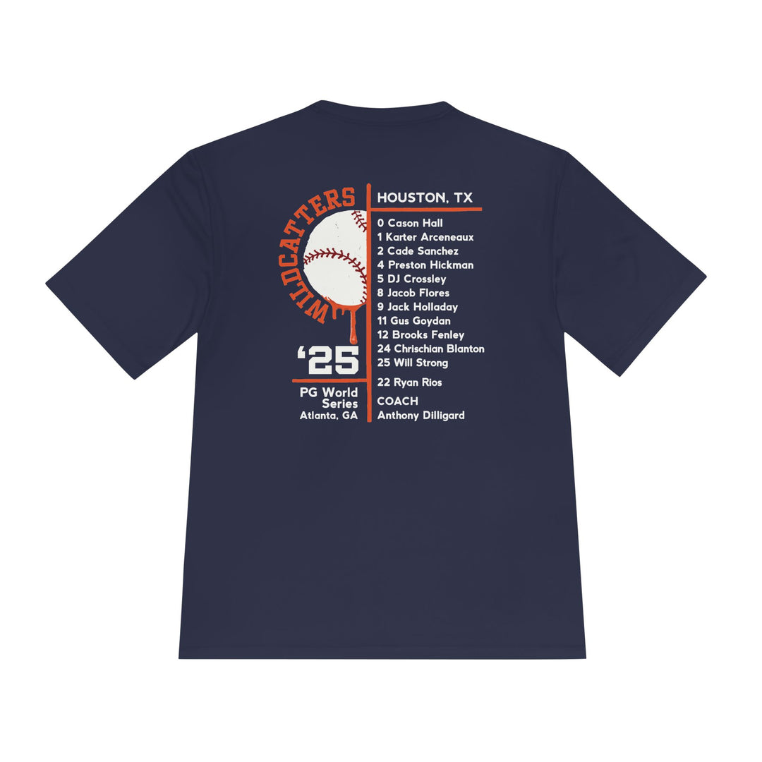 Wildcatters World Series 2025 - Adult Moisture Wicking T-Shirt