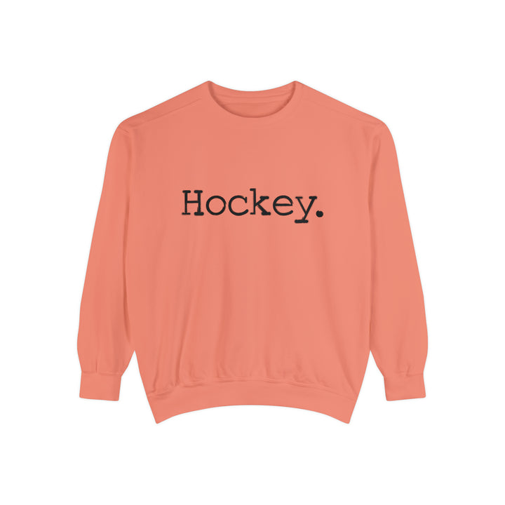 Typewriter Design Hockey Adult Unisex Premium Crewneck Sweatshirt