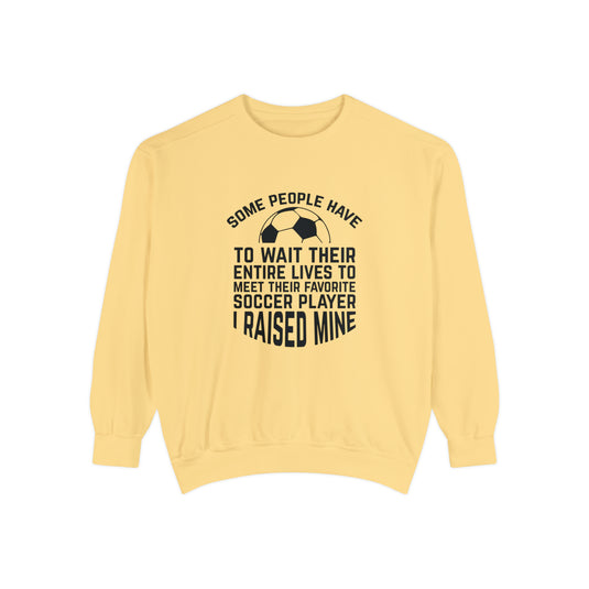 Some People Have to Wait Soccer Adult Unisex Premium Crewneck Sweatshirt