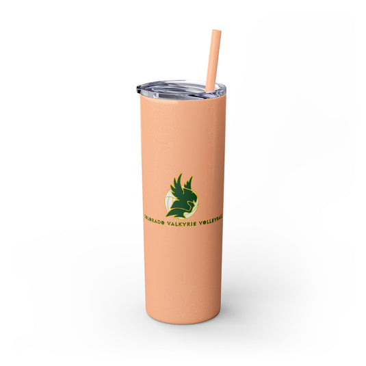 Colorado Valkyrie Volleyball Club Skinny Tumbler with Straw 20oz